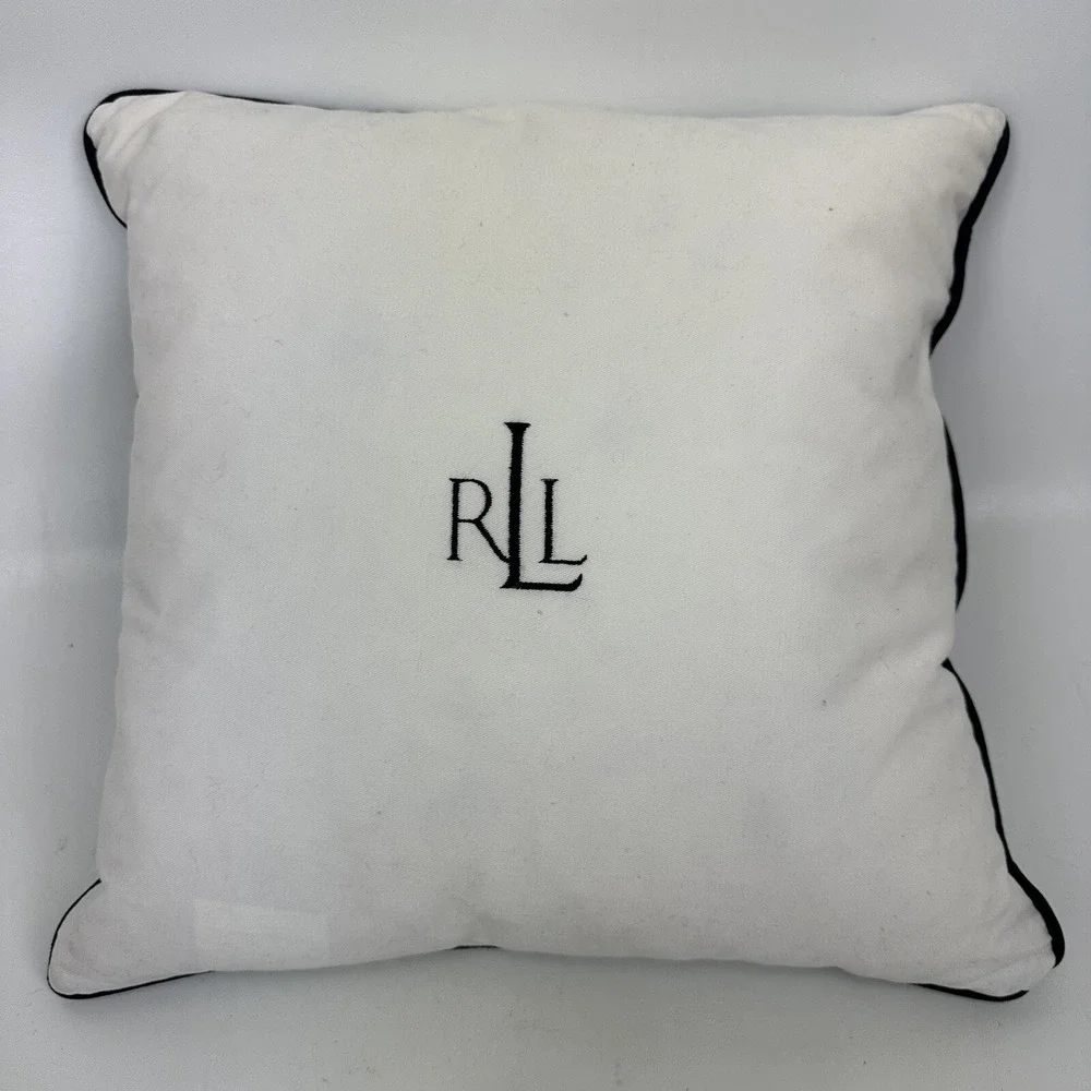 Lauren Ralph Lauren Pillow Shams and‎ Throw Pillow Made In USA White Blue
